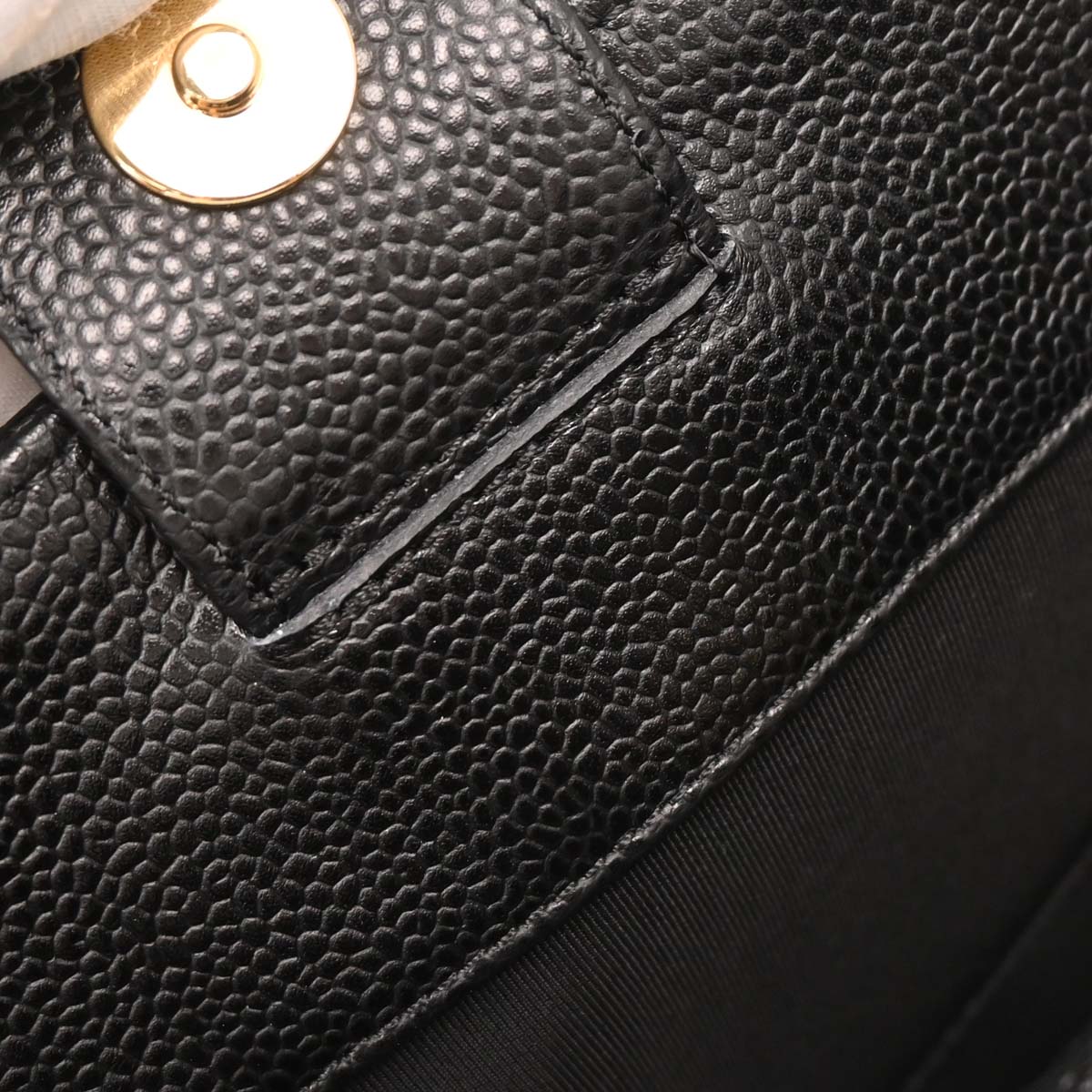 Chanel 2005-2006 Black Caviar Petite Shopping Tote PST Chain Handbag