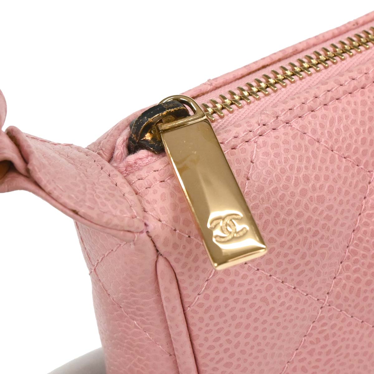 Chanel 2004-2005 Pink Caviar Shoulder Bag