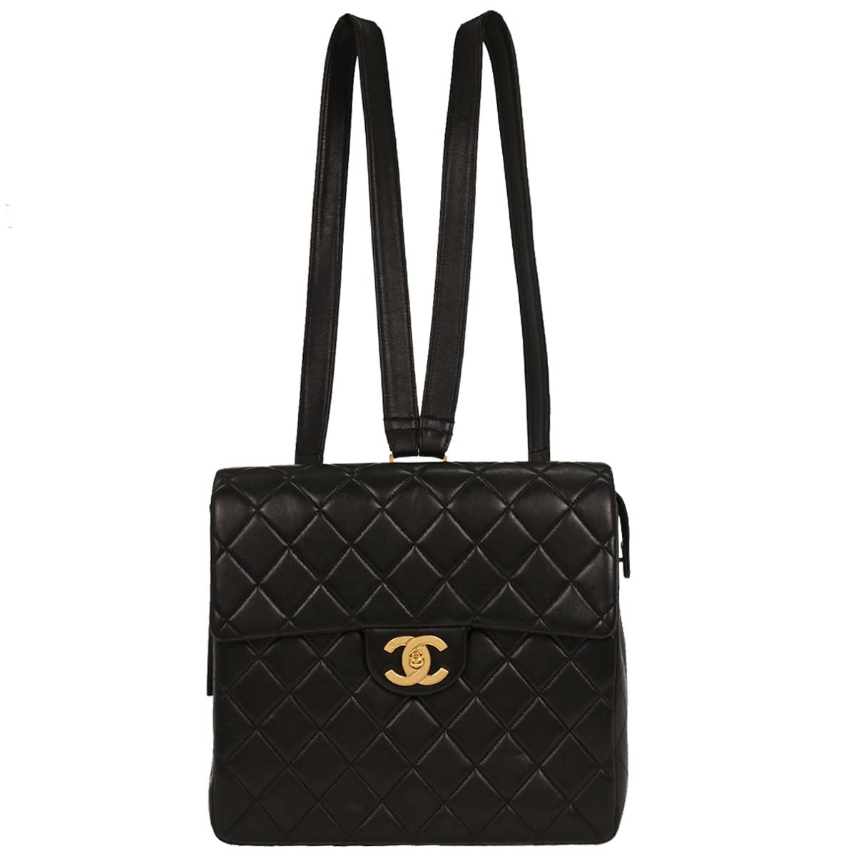 Chanel 1994-1996 Black Lambskin Backpack