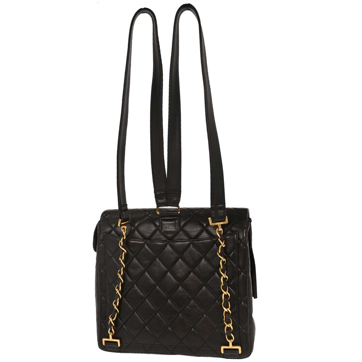 Chanel 1994-1996 Black Lambskin Backpack