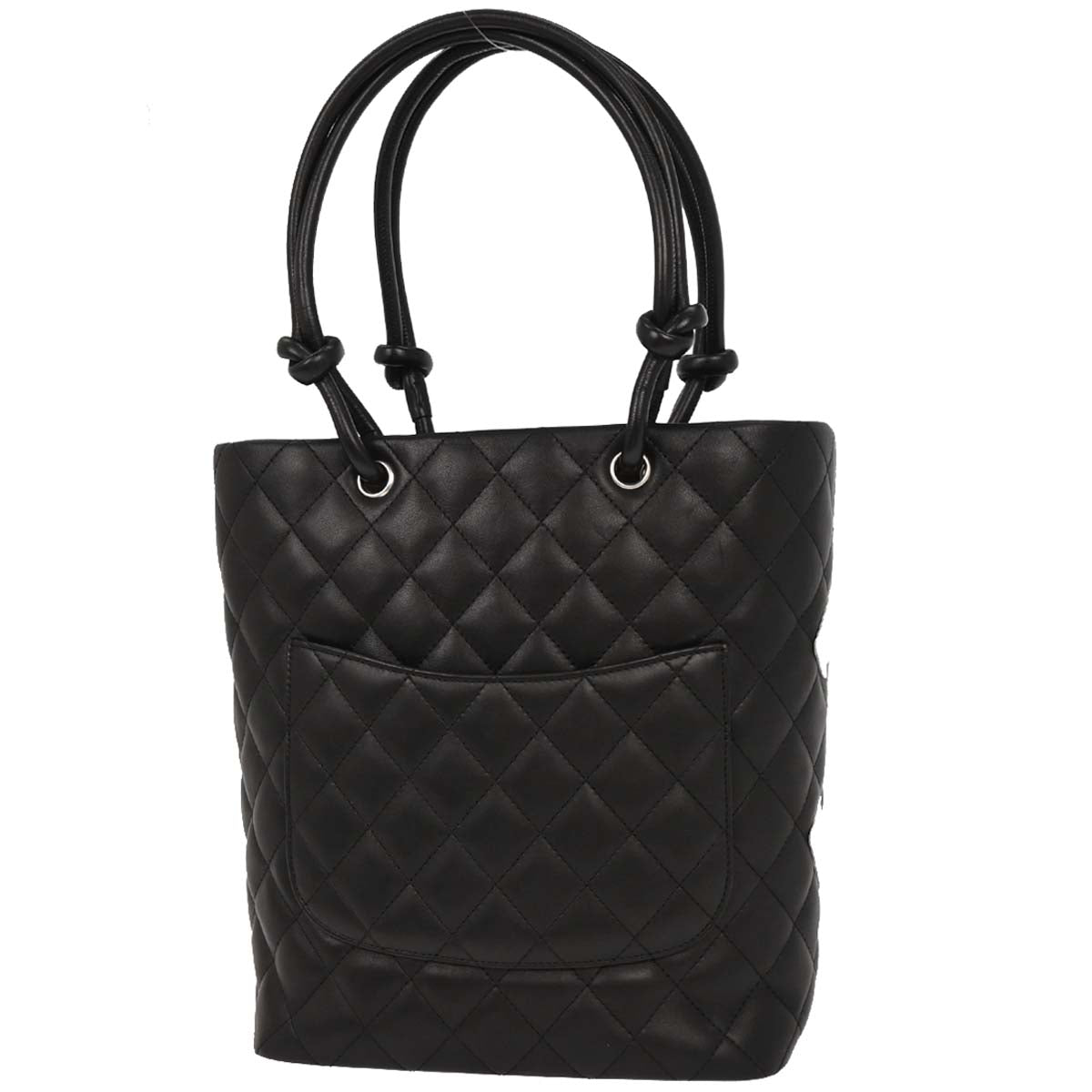Chanel 2004-2005 Black Calfskin Cambon Ligne Tote Handbag