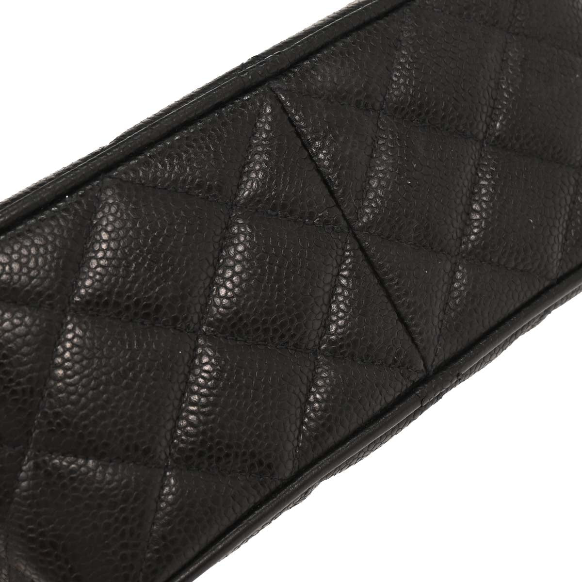 Chanel 1991-1994 Black Caviar Camera Bag Mini