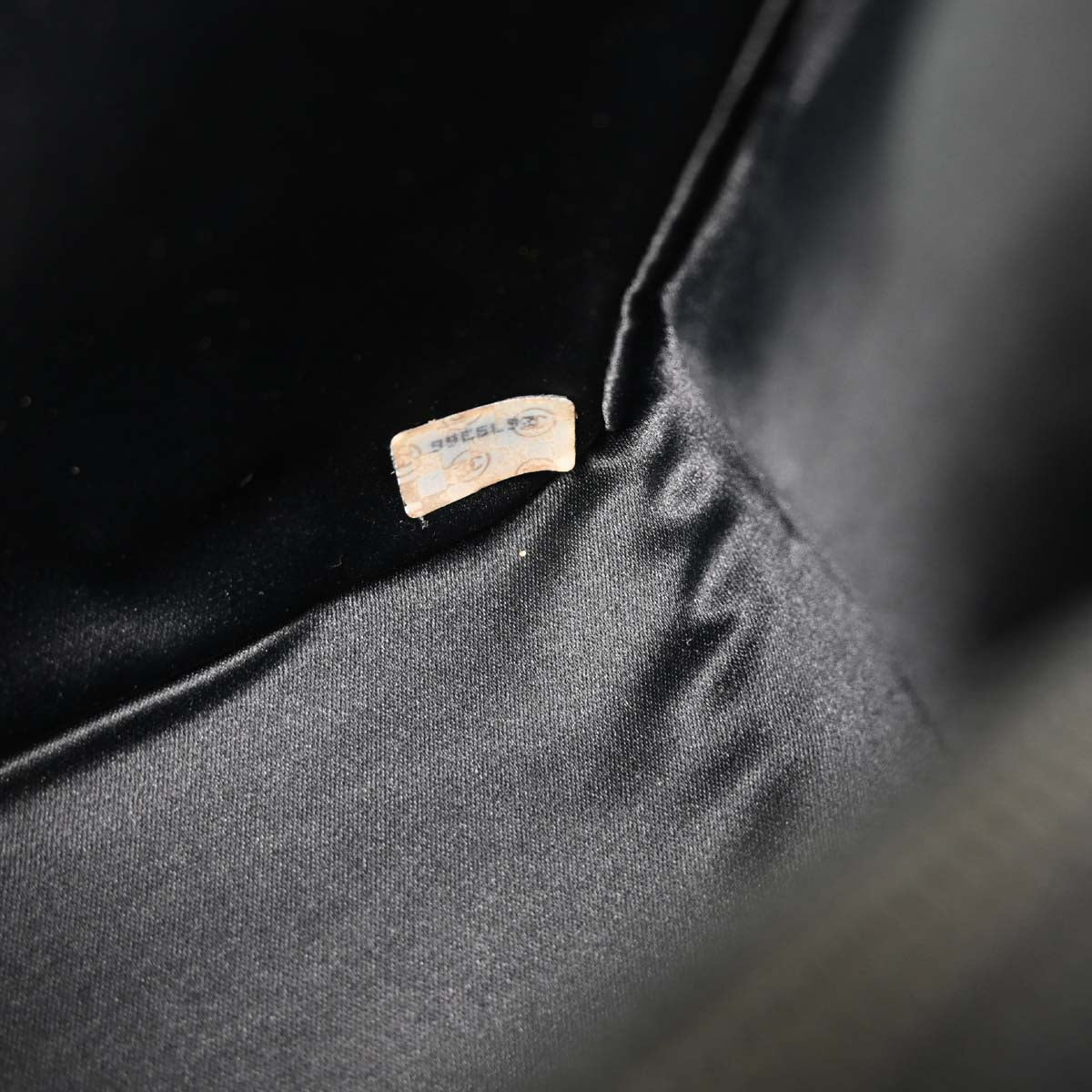 Chanel 1991-1994 Black Satin Handbag