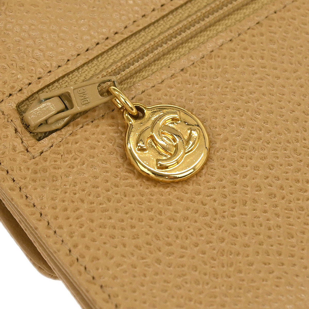 Chanel Beige Caviar Wallet