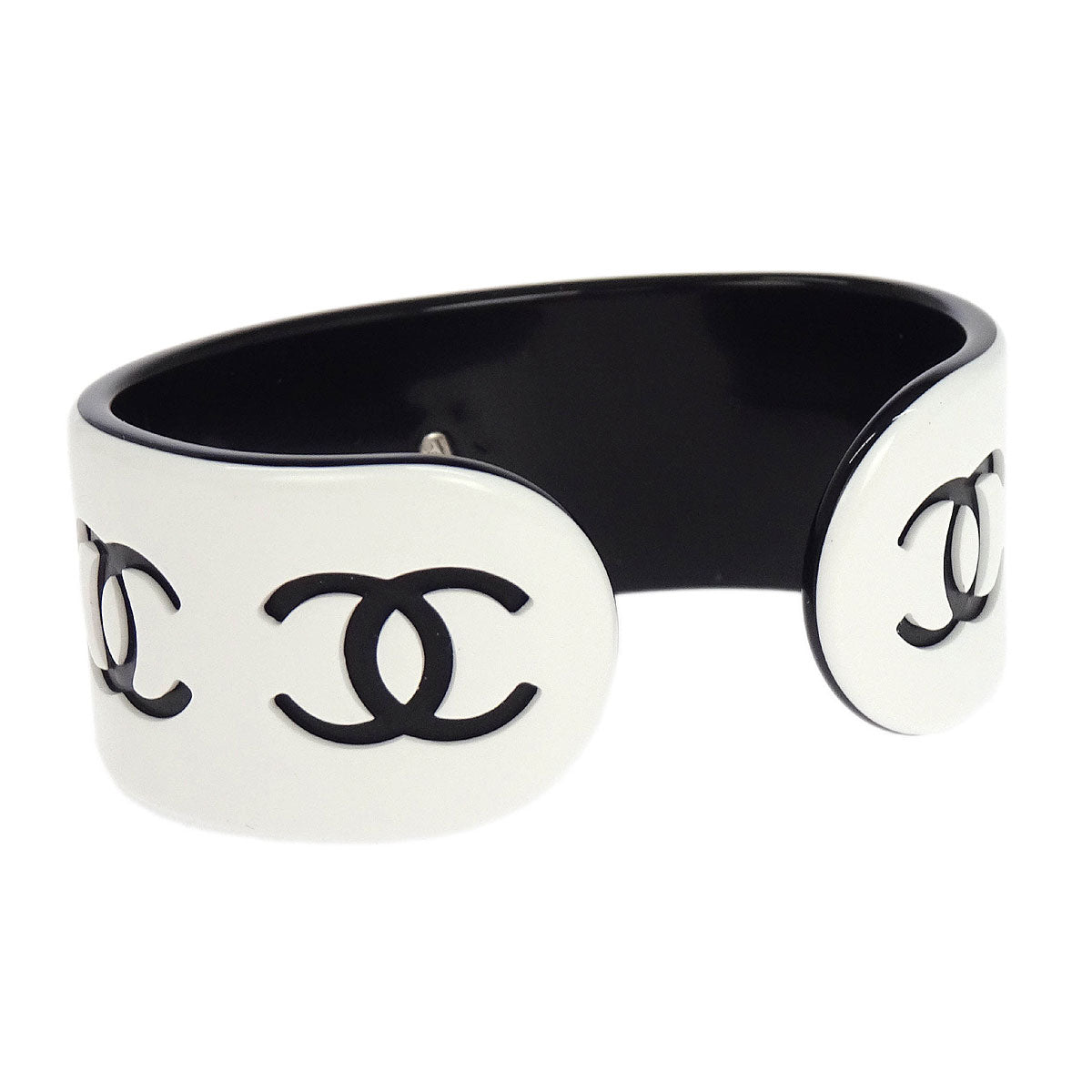 Chanel Bangle White Acrylic 02P