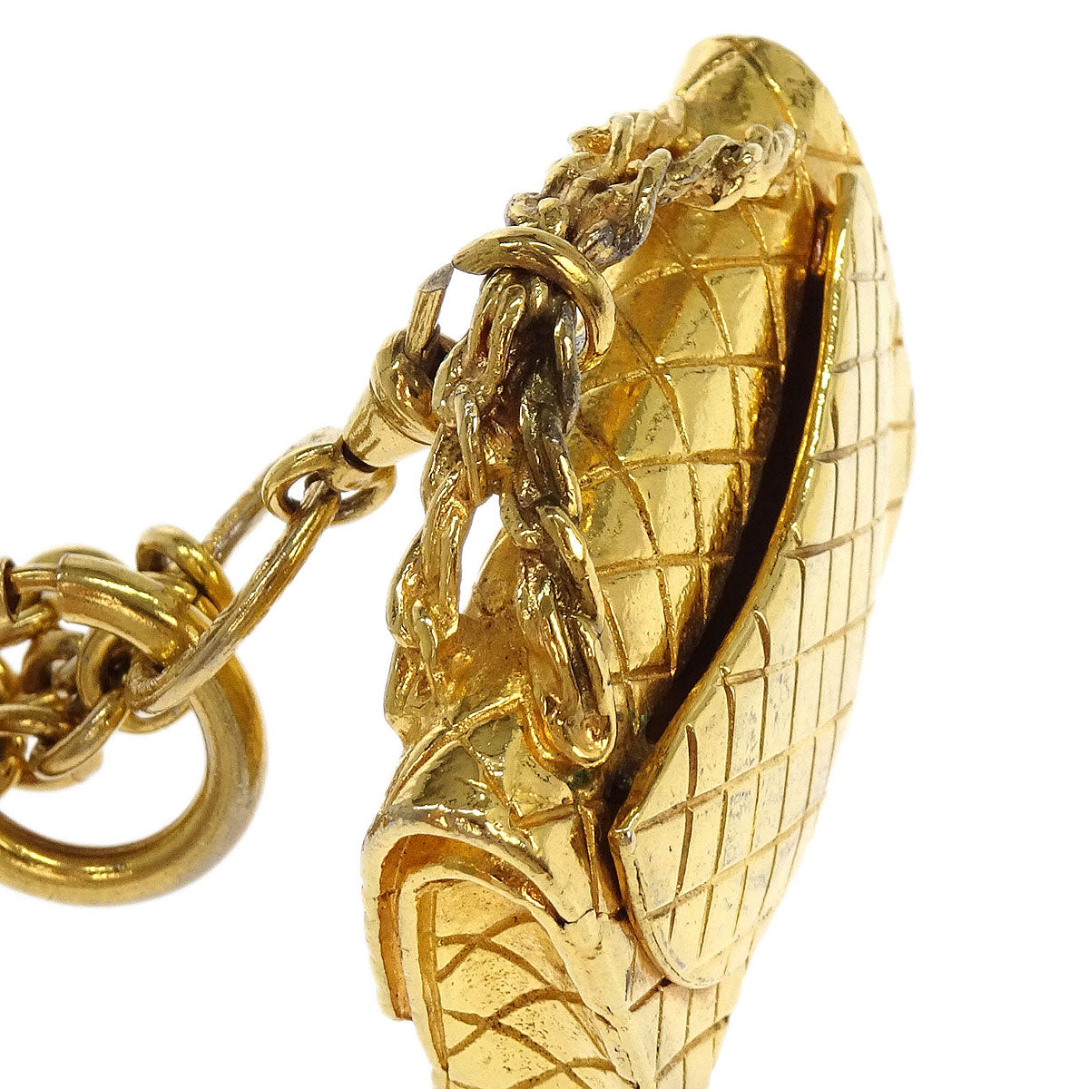 Chanel Gold Handbag Chain Pendant Necklace