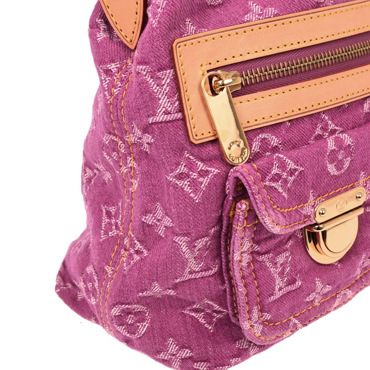Louis Vuitton Pink Monogram Denim Baggy PM Shoulder Bag M95212