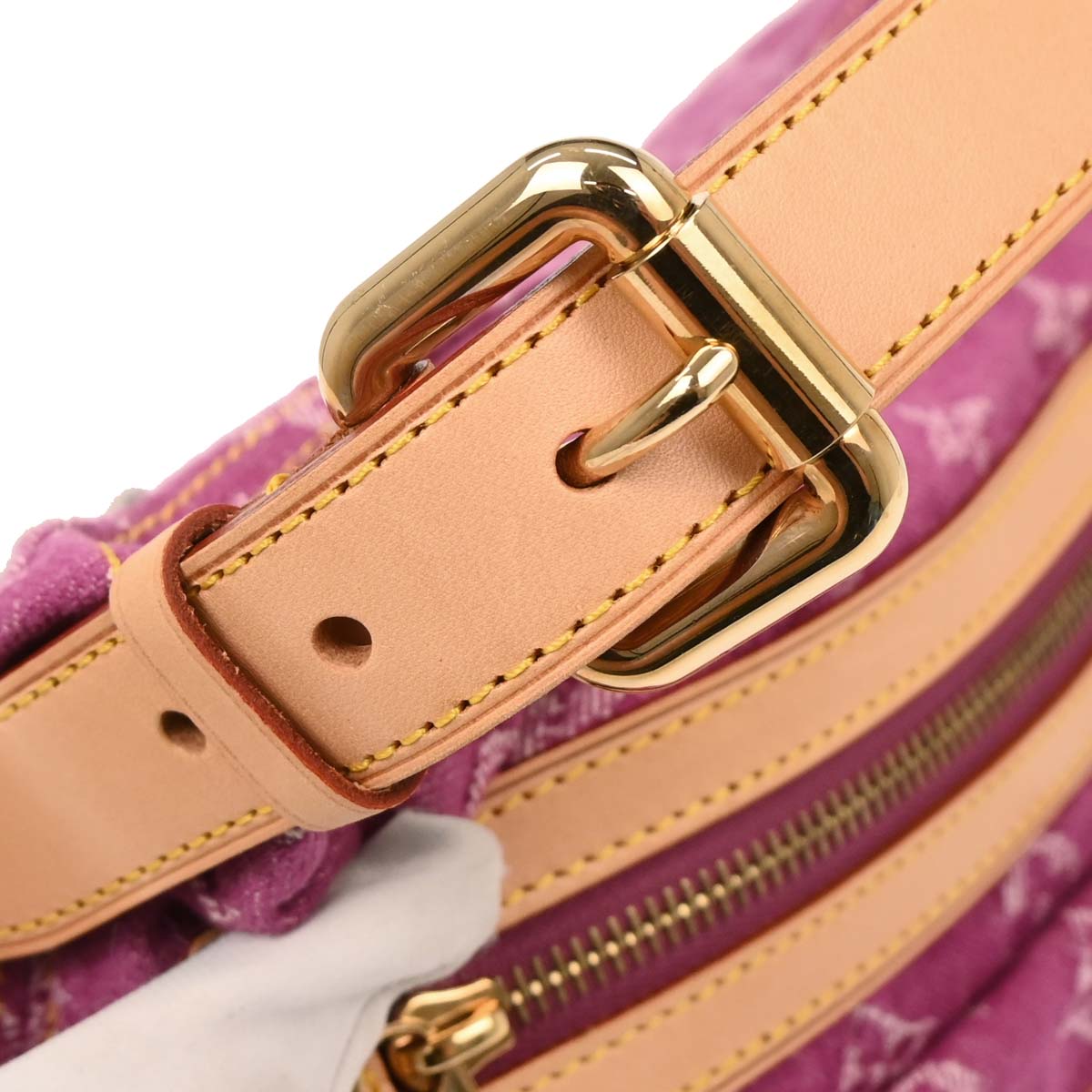 Louis Vuitton Pink Monogram Denim Baggy PM Shoulder Bag M95212
