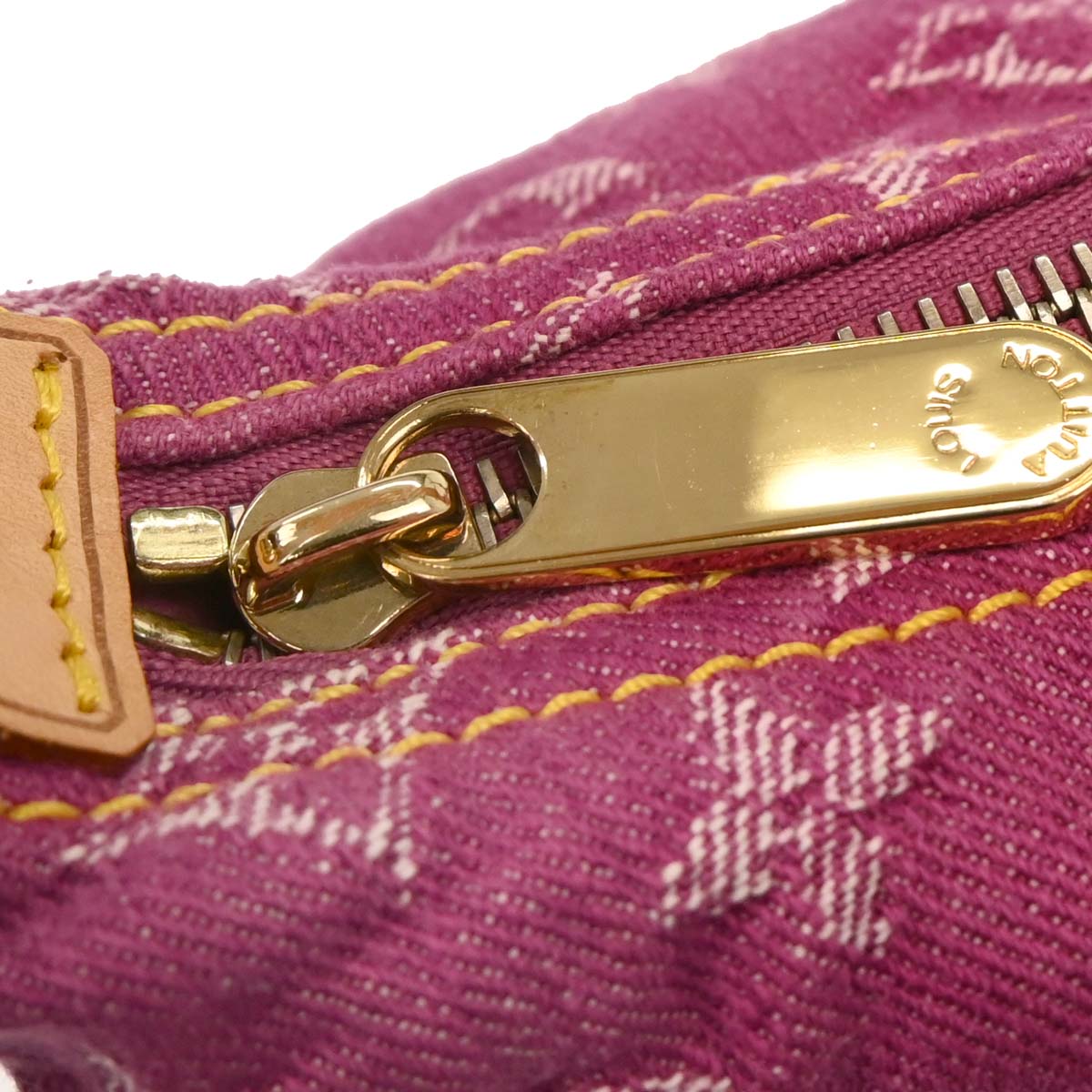 Louis Vuitton Pink Monogram Denim Baggy PM Shoulder Bag M95212