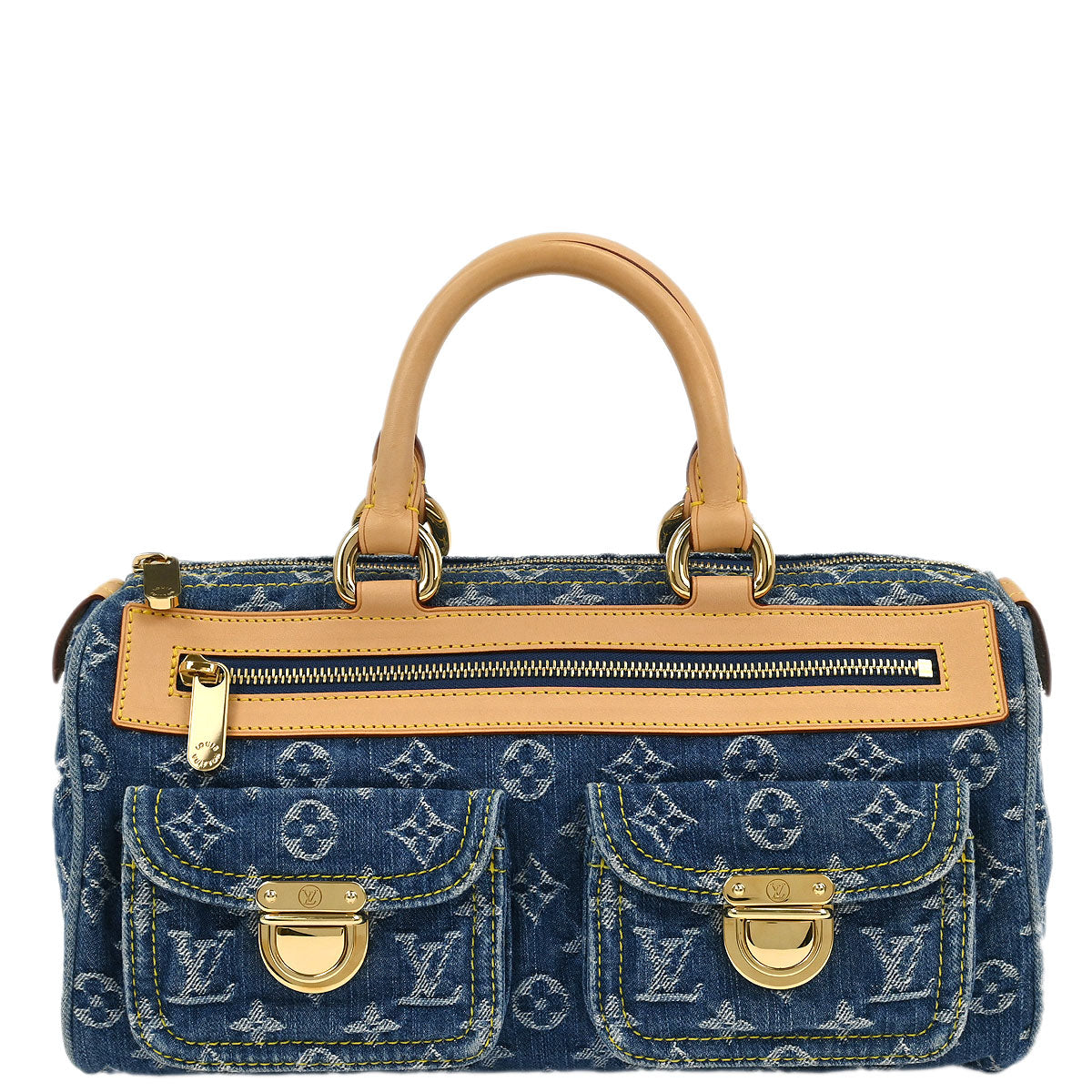 Louis Vuitton Blue Monogram Denim Neo Speedy Handbag M95019