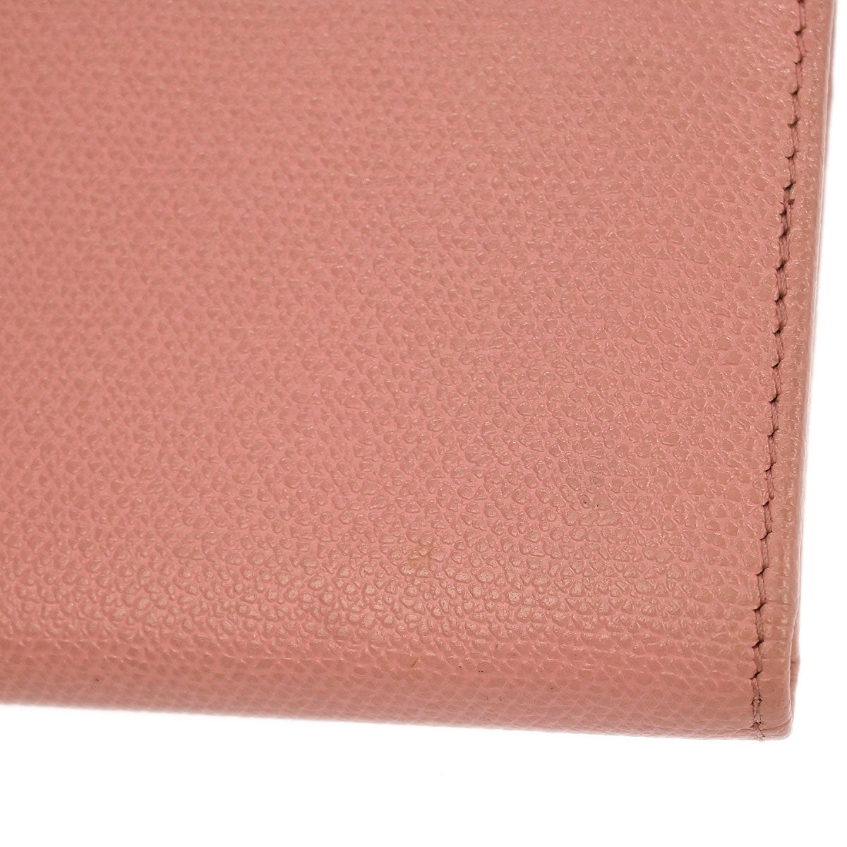 Chanel 2003-2004 Pink Calfskin Key Case Small Good