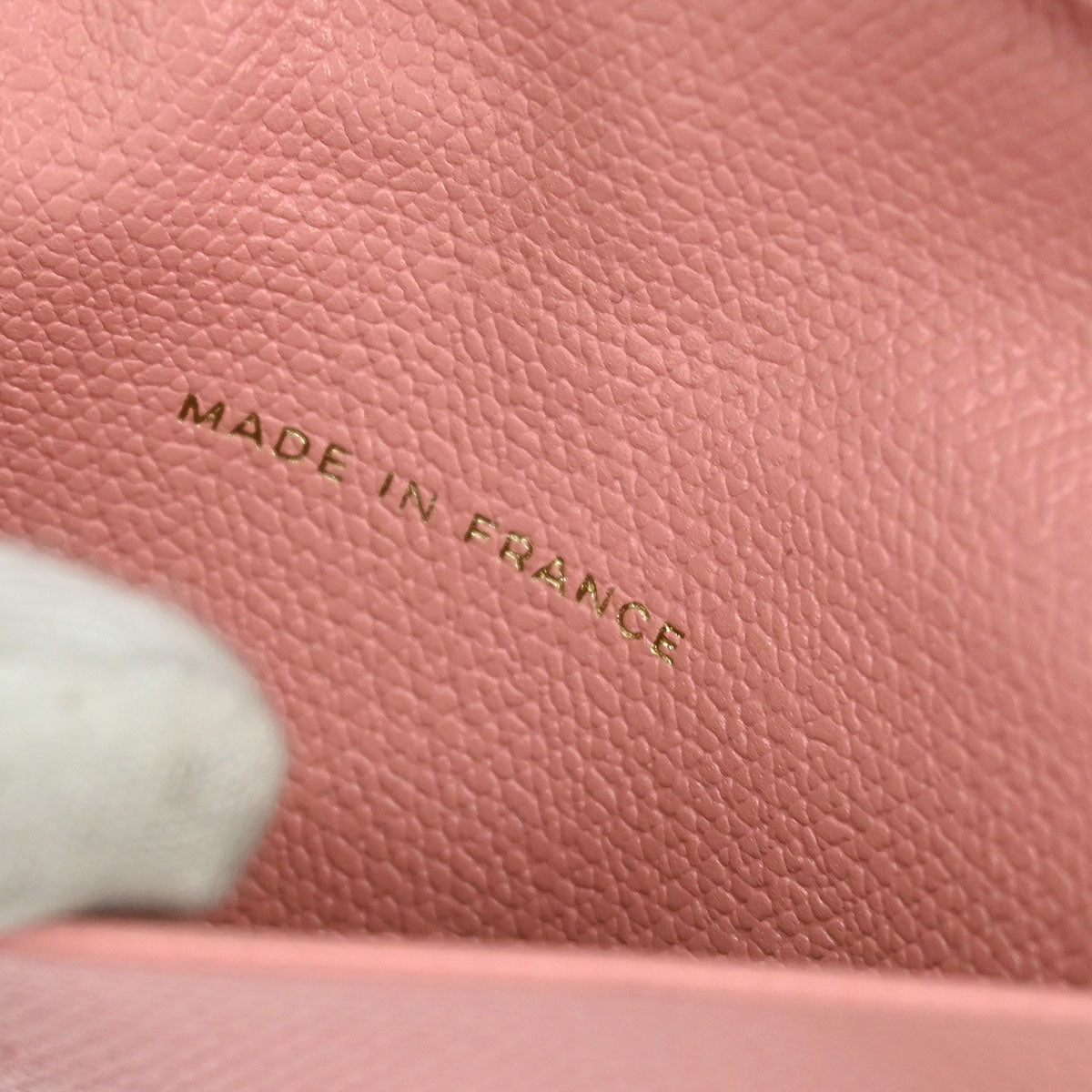 Chanel 2003-2004 Pink Calfskin Key Case Small Good