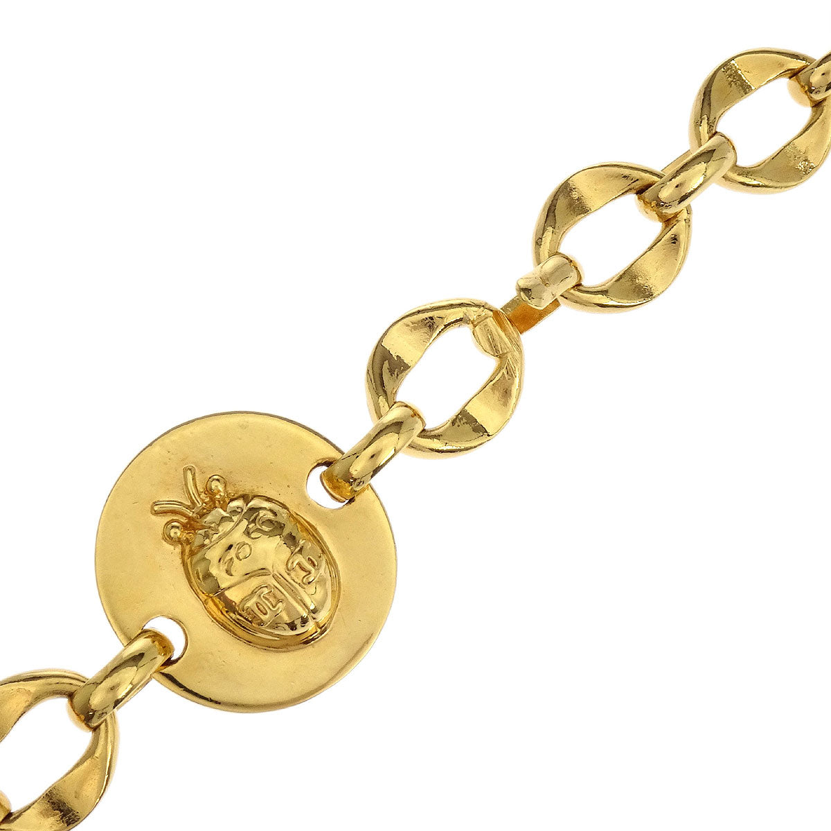 Chanel Chain Belt Icon Medallion Gold Small Good