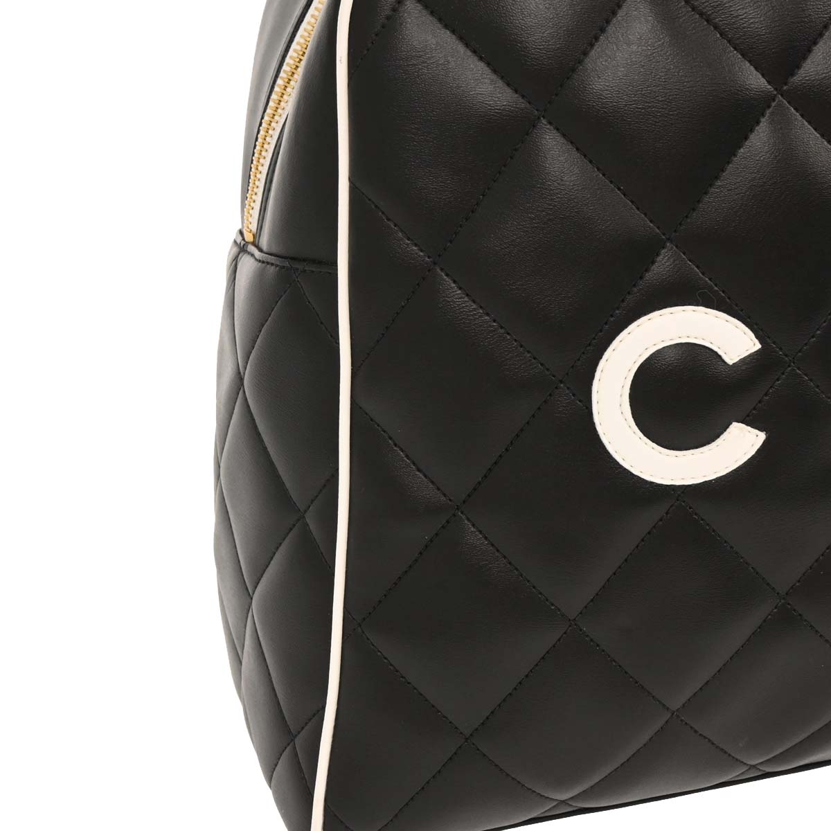 Chanel 1994-1996 Black Calfskin Travel Bowling Bag