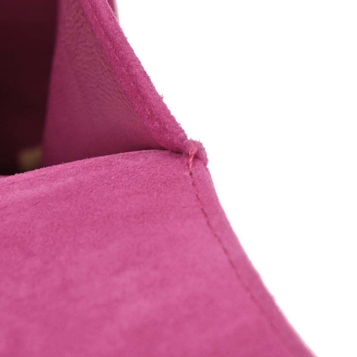 Chanel 1991-1994 Pink Suede Mademoiselle Top Handle Handbag