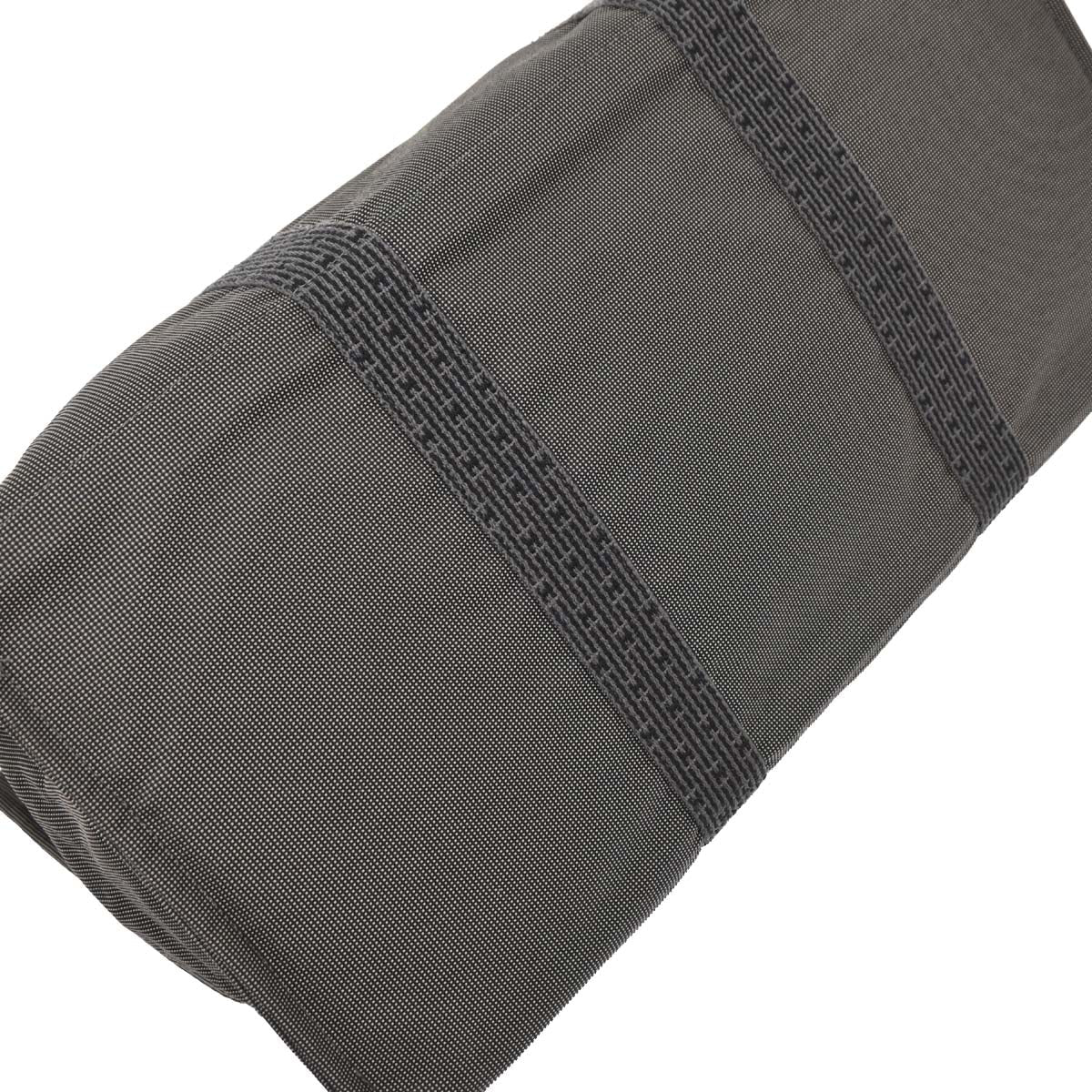 Hermes Gray Canvas Herline Tote TGM Handbag
