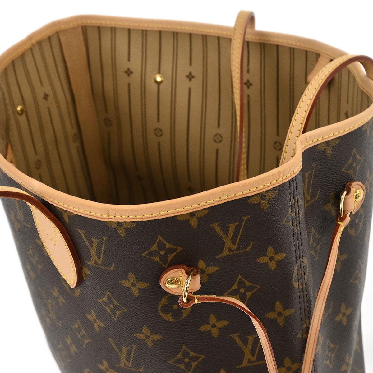 Louis Vuitton Monogram Neverfull MM Shoulder Tote Bag M40156