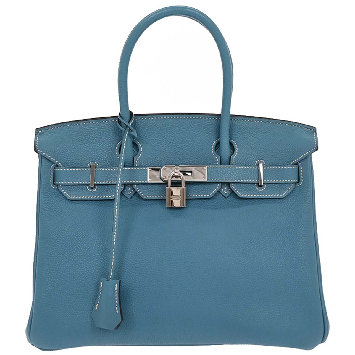 Hermes Blue Jean Togo Birkin 30 Handbag