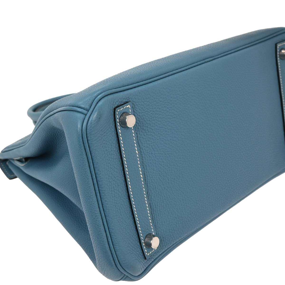 Hermes Blue Jean Togo Birkin 30 Handbag