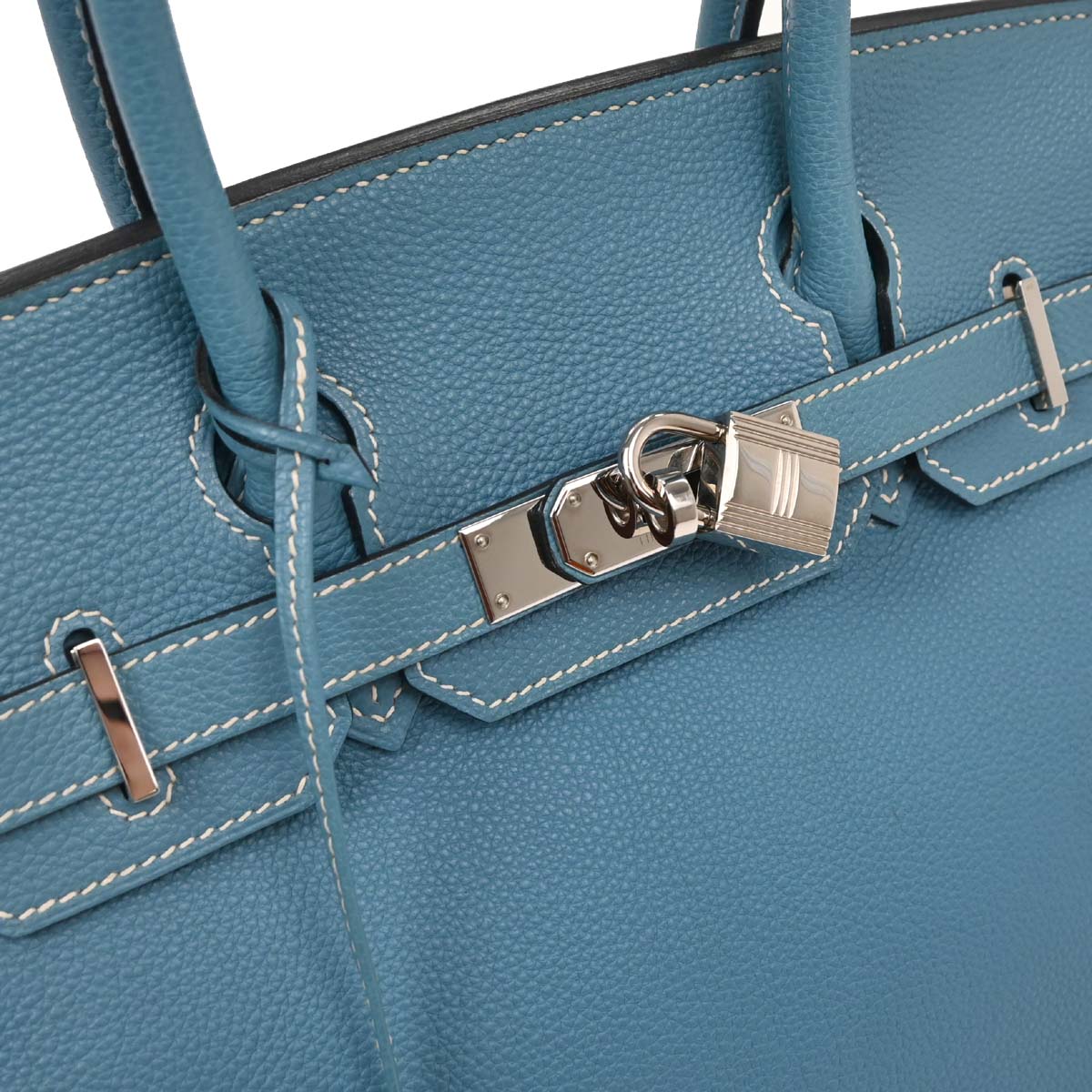 Hermes Blue Jean Togo Birkin 30 Handbag