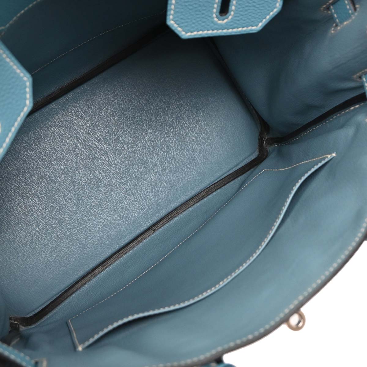 Hermes Blue Jean Togo Birkin 30 Handbag
