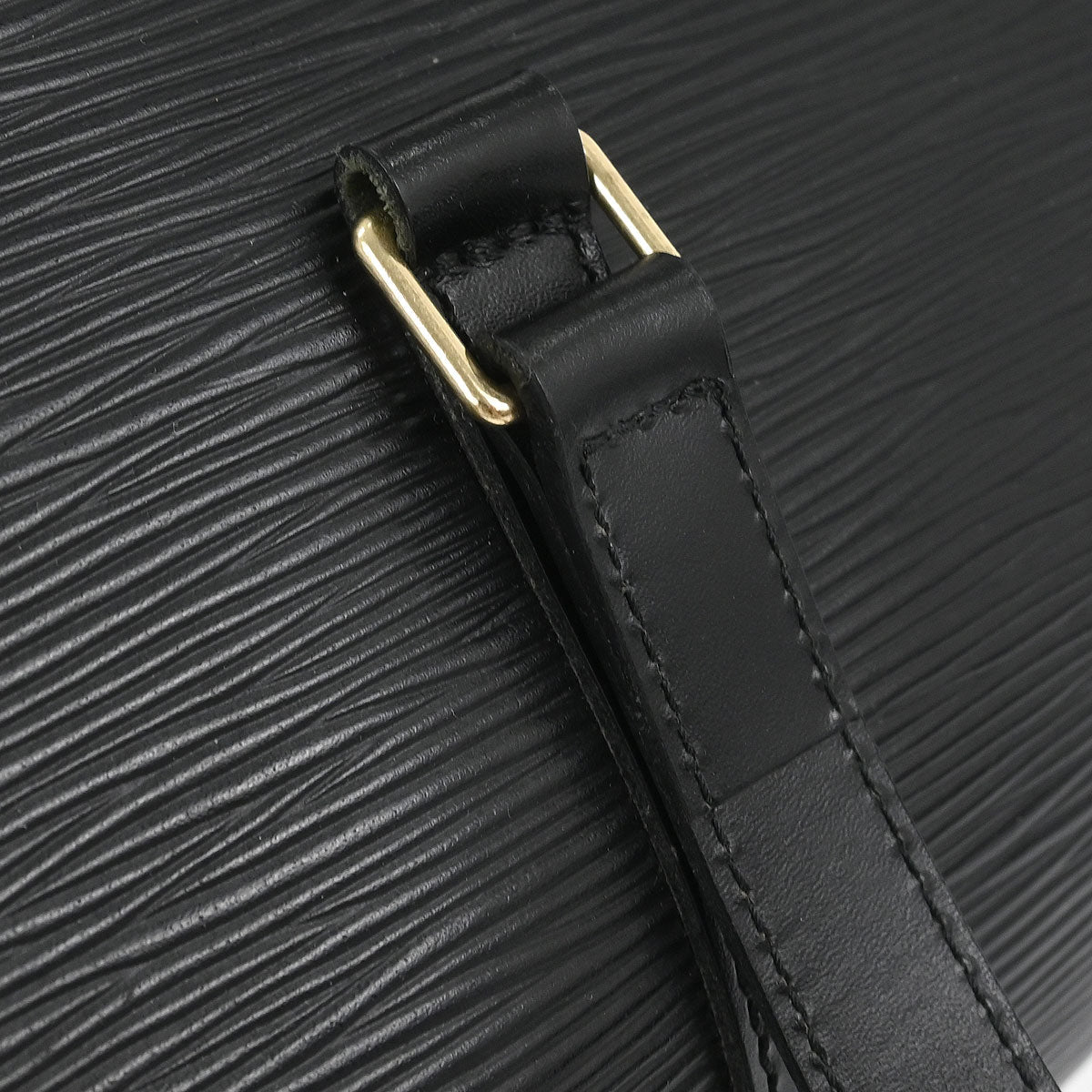 Louis Vuitton Black Epi Soufflot Handbag M52862