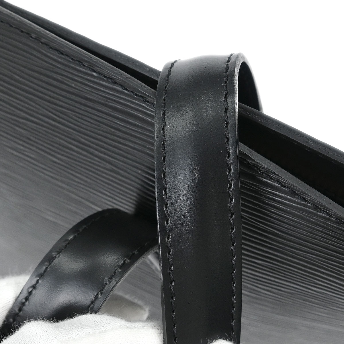 Louis Vuitton Black Epi Saint Jacques Poignee Long Tote Bag M52332