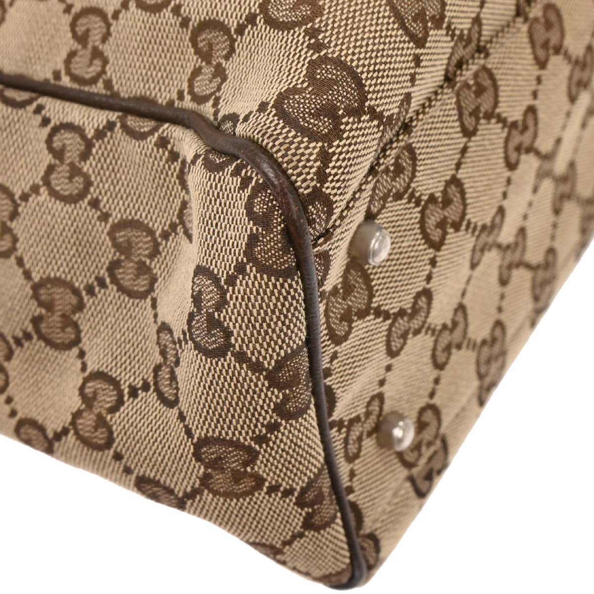Gucci Beige Canvas GG Sherry Line Tote Handbag