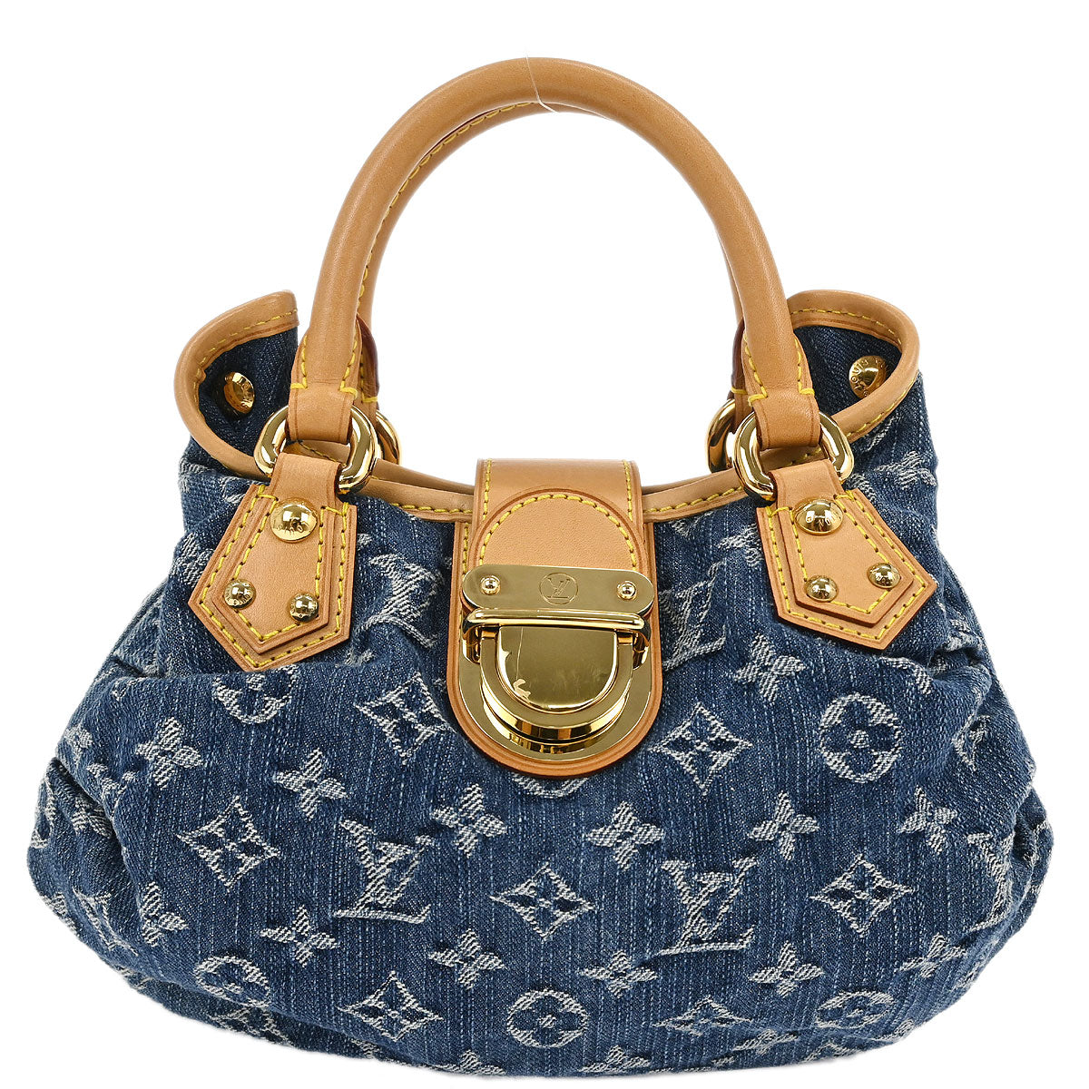 Louis Vuitton Blue Monogram Denim Pleaty Handbag M95020