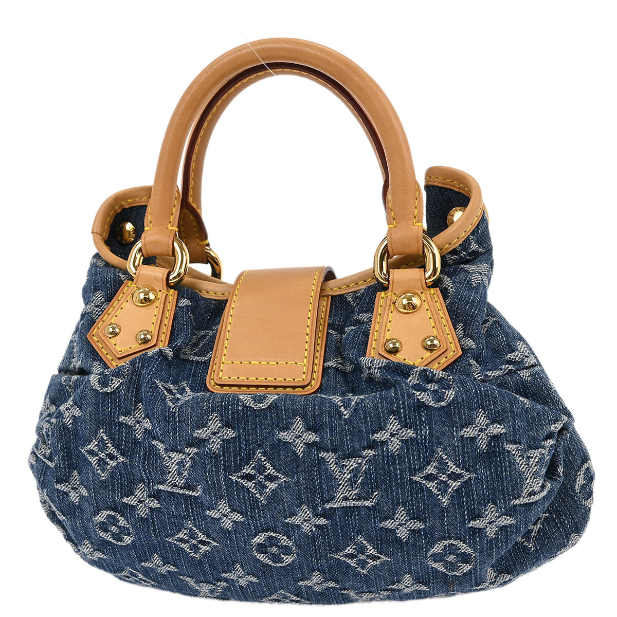 Louis Vuitton Blue Monogram Denim Pleaty Handbag M95020