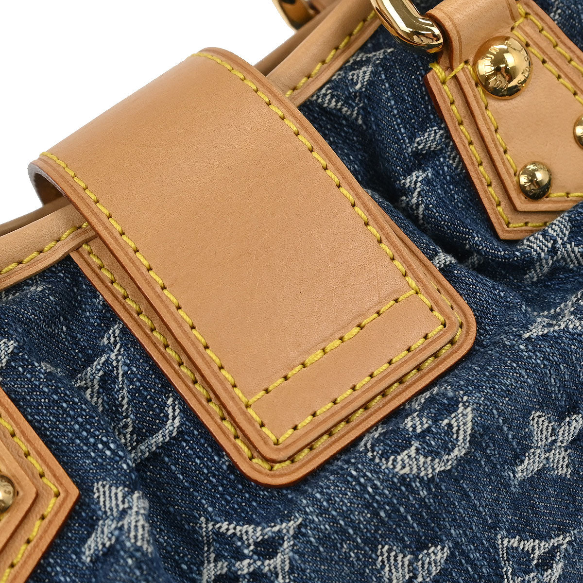 Louis Vuitton Blue Monogram Denim Pleaty Handbag M95020