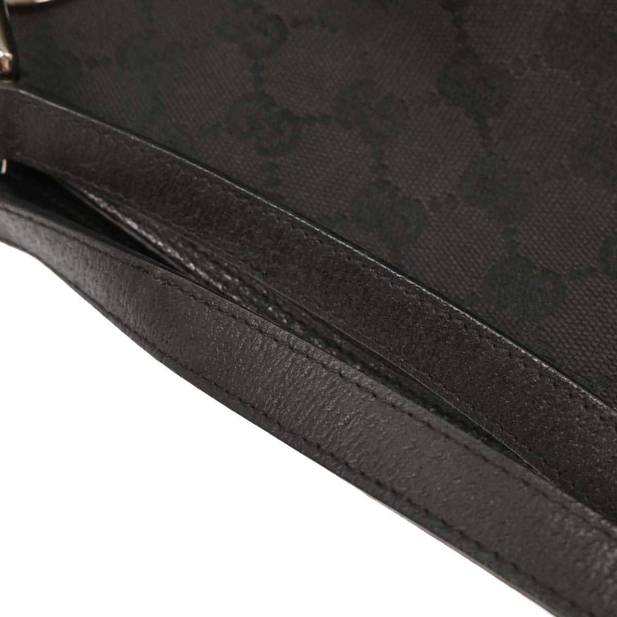 Gucci Black Canvas GG Tote Handbag