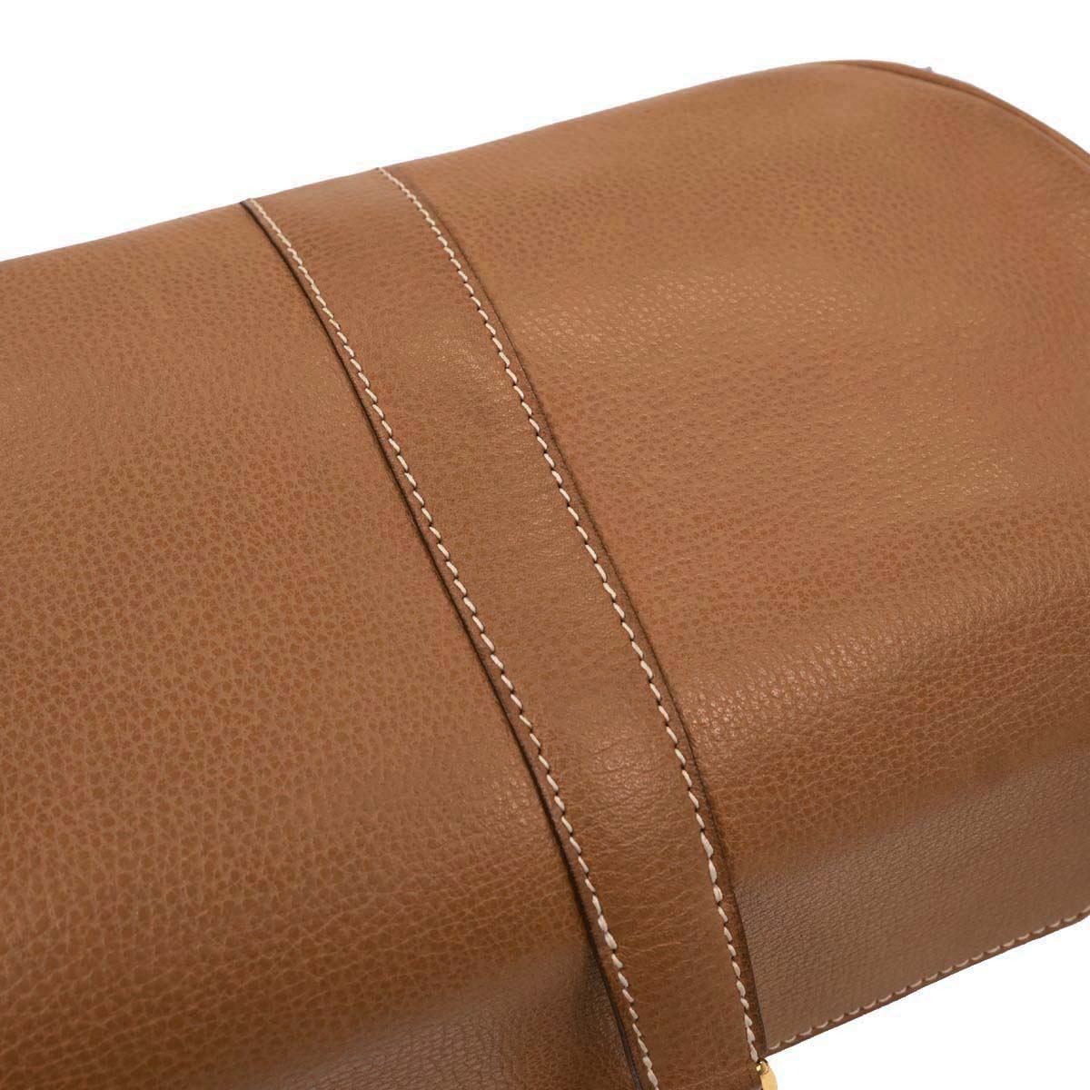 Hermes Gold Vache Liegee Rugby Handbag