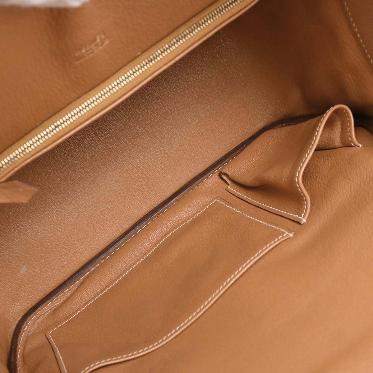 Hermes Gold Vache Liegee Rugby Handbag