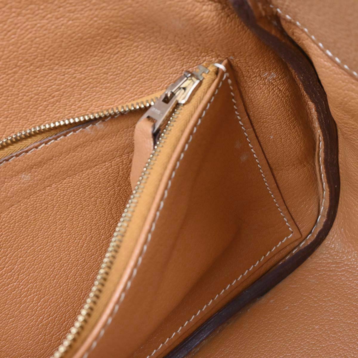 Hermes Gold Vache Liegee Rugby Handbag