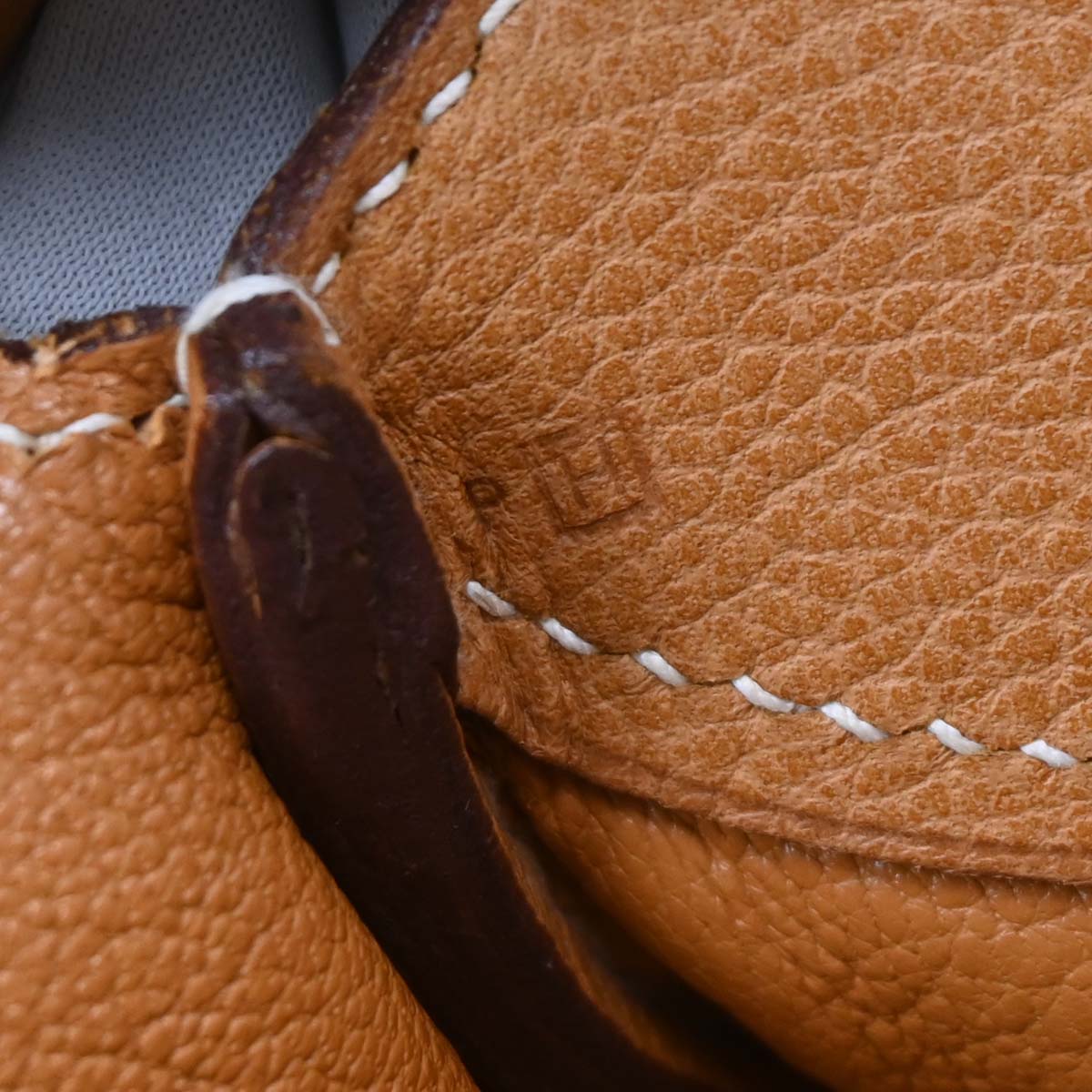 Hermes Gold Vache Liegee Rugby Handbag