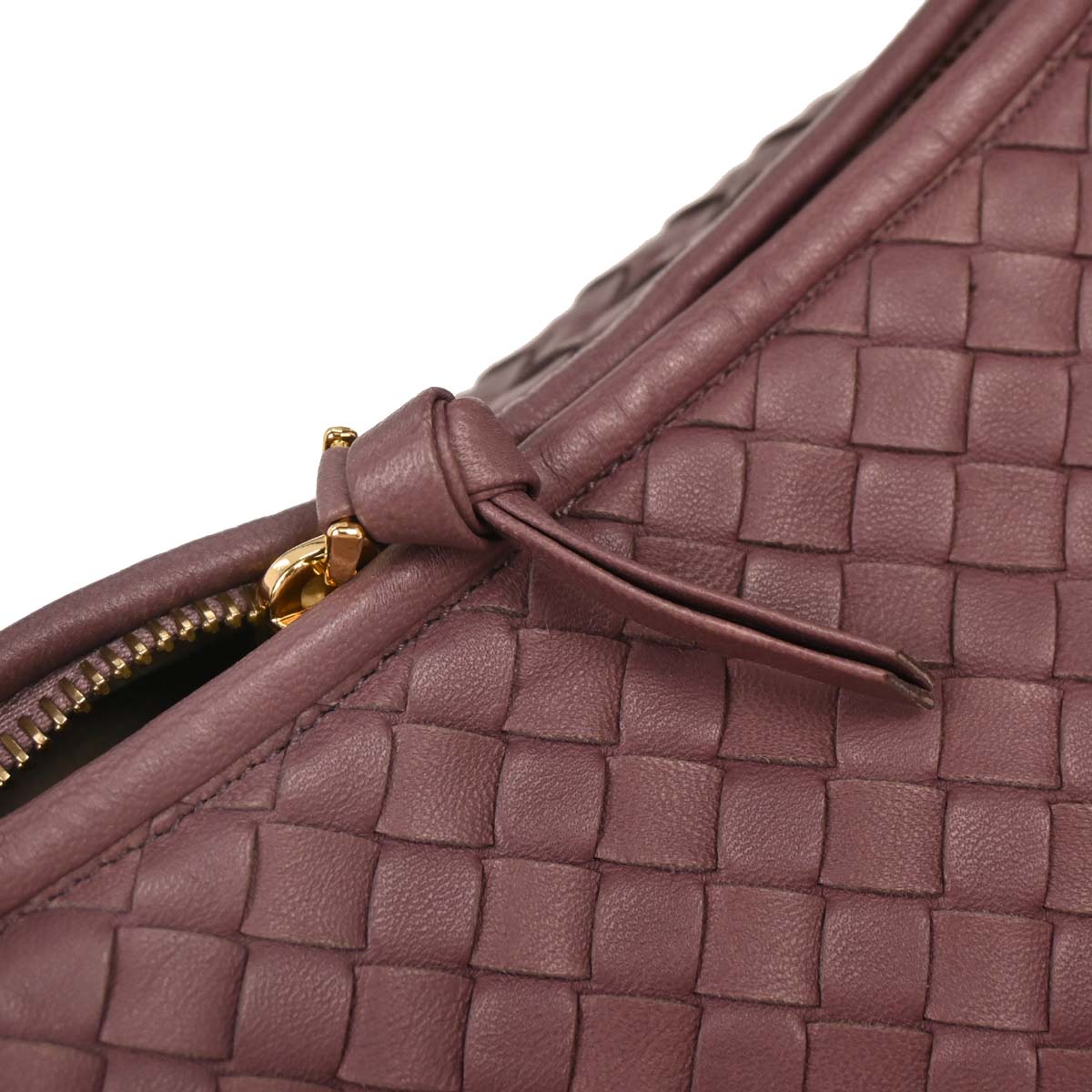 Bottega Veneta Purple Intrecciato Hobo Handbag