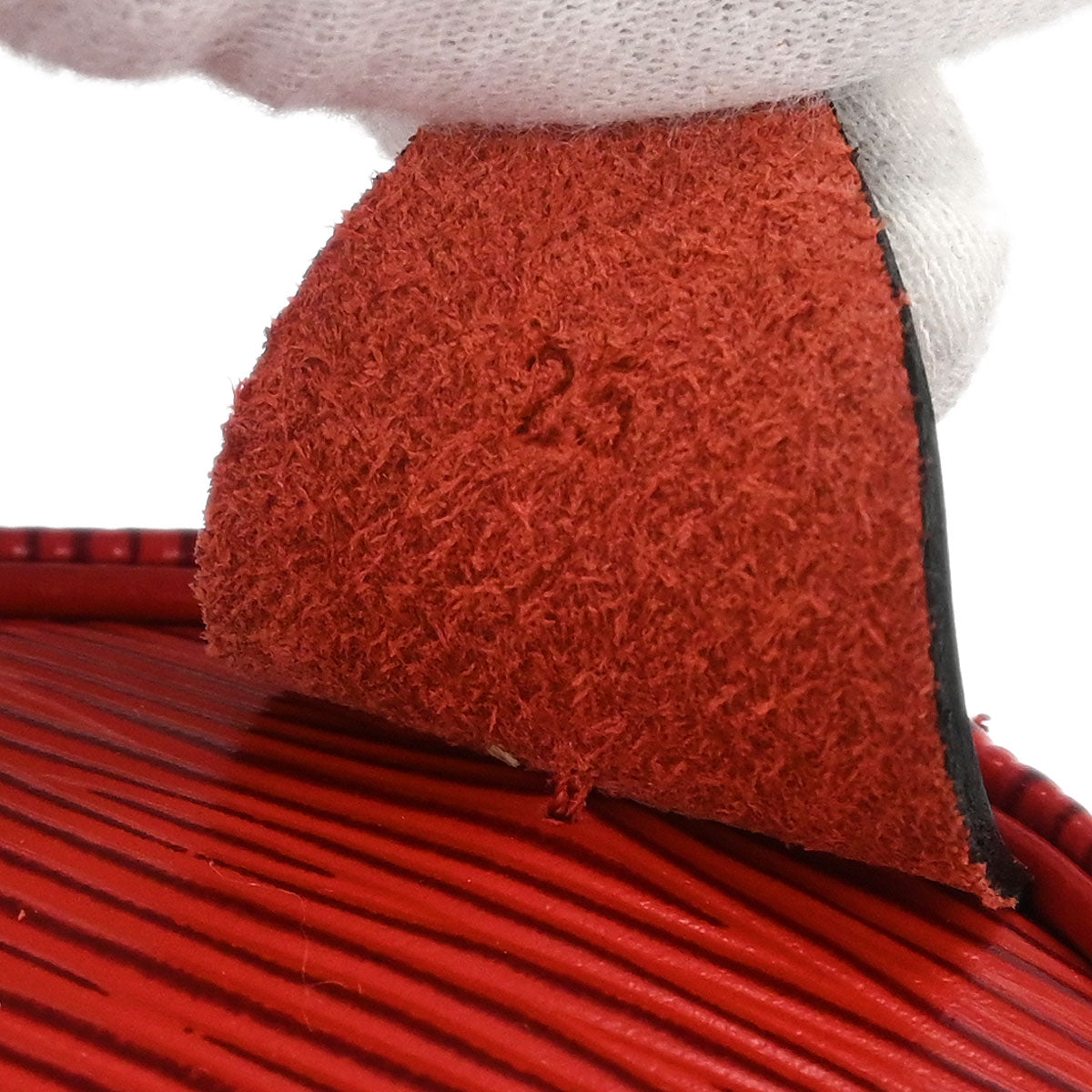 Louis Vuitton Red Epi Speedy 25 Handbag M43017