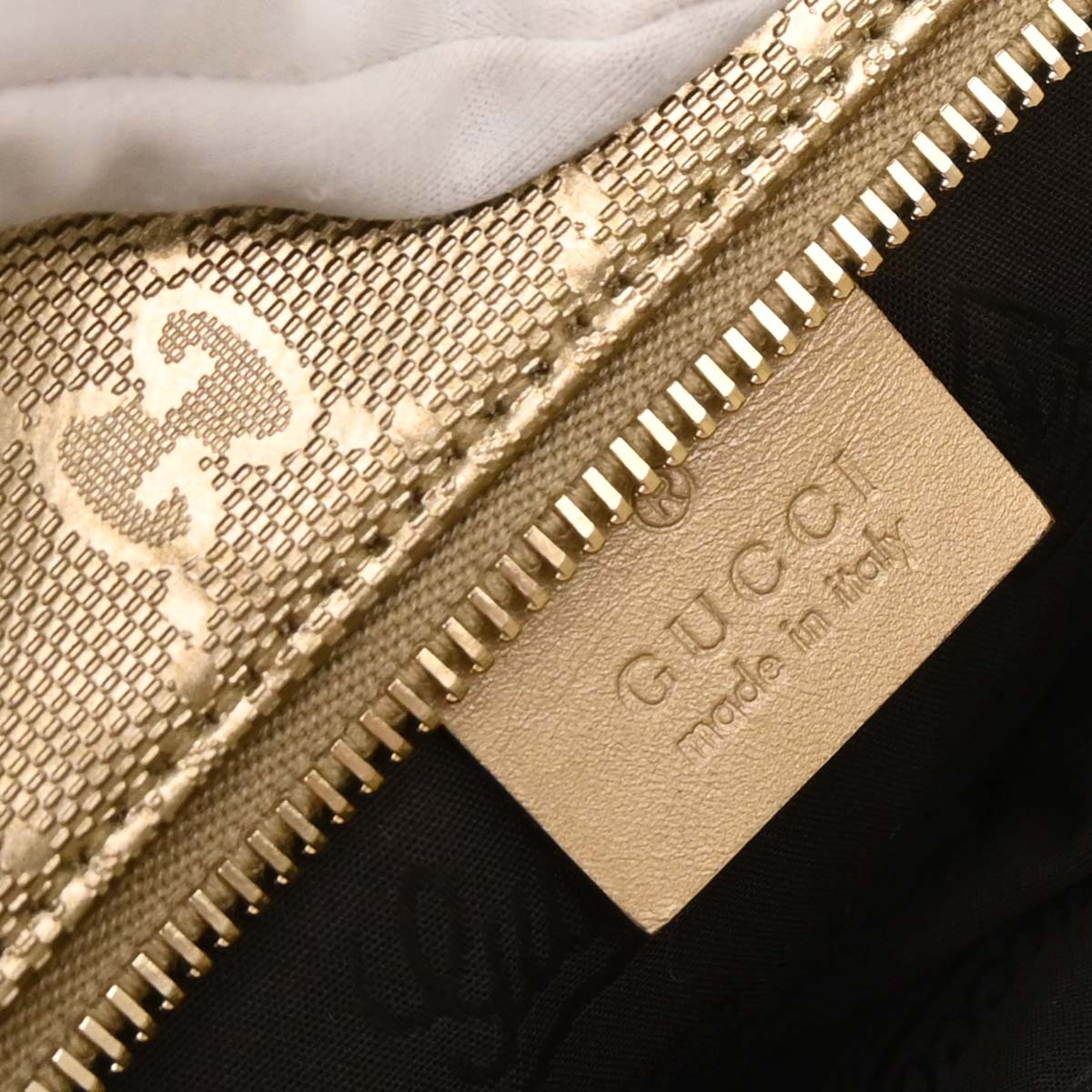 Gucci Gold PVC GG Tote Handbag