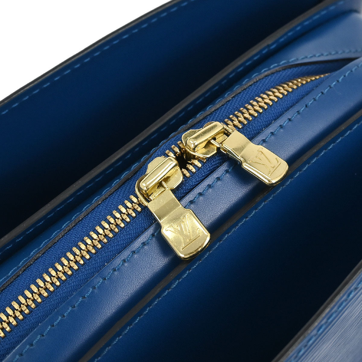 Louis Vuitton Blue Epi Pont Neuf Handbag M52055