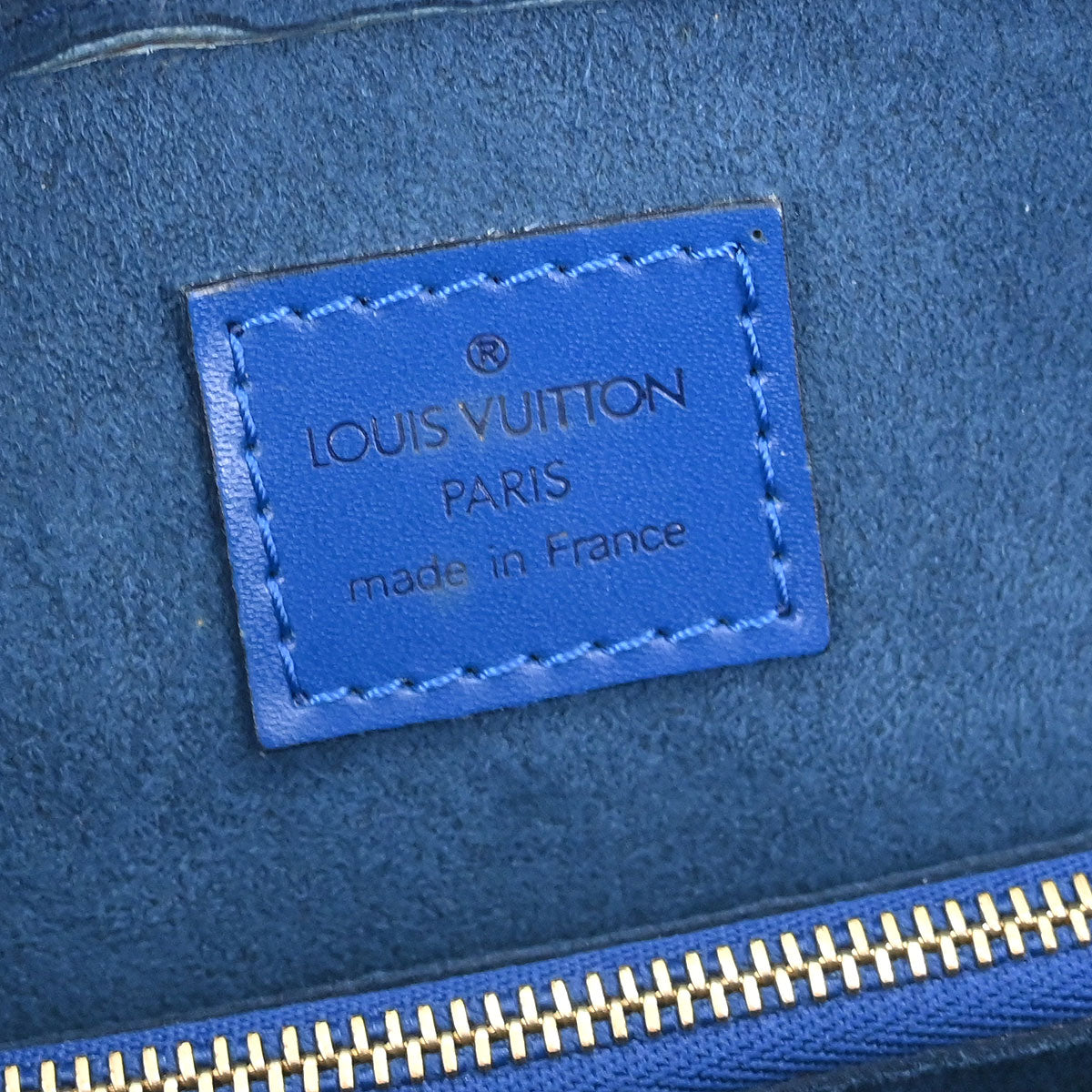 Louis Vuitton Blue Epi Pont Neuf Handbag M52055