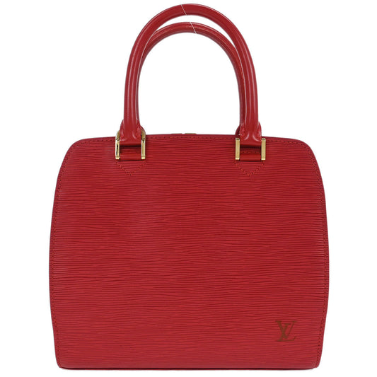 Louis Vuitton Red Epi Pont Neuf Handbag M52057