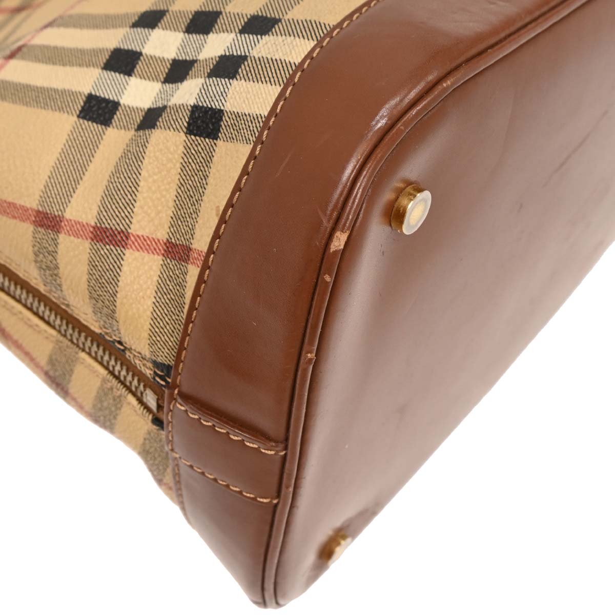 Burberry Beige PVC House Check Handbag