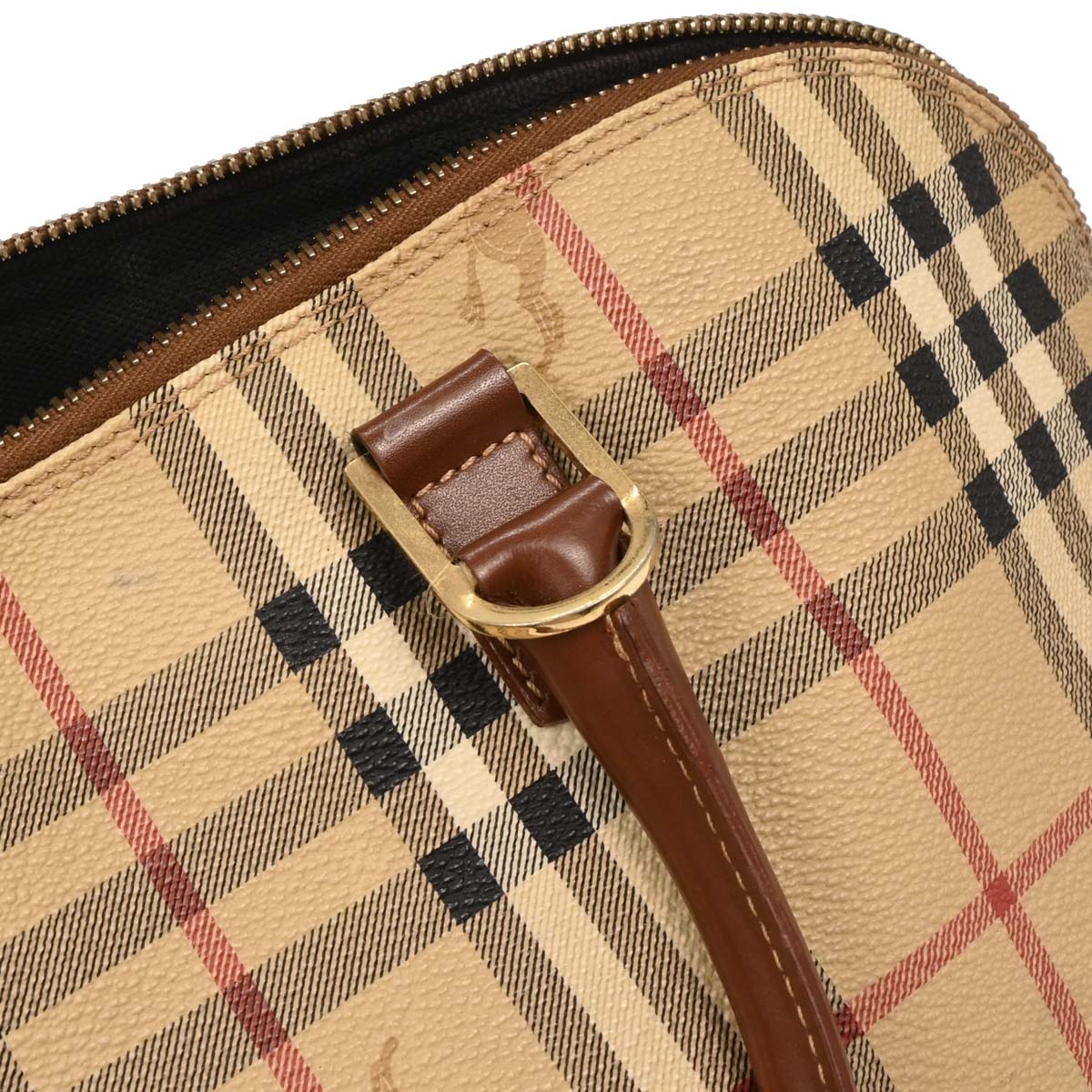 Burberry Beige PVC House Check Handbag