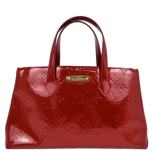 Louis Vuitton Red Monogram Vernis Wilshire PM Tote Bag M93642