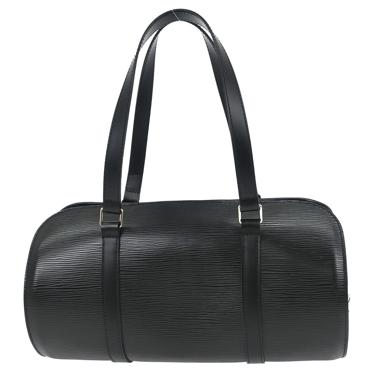 Louis Vuitton Black Epi Soufflot Handbag M52222