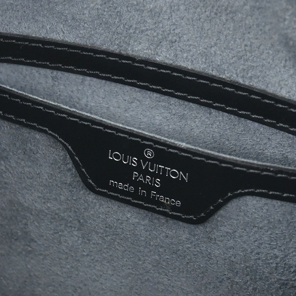 Louis Vuitton Black Epi Soufflot Handbag M52222