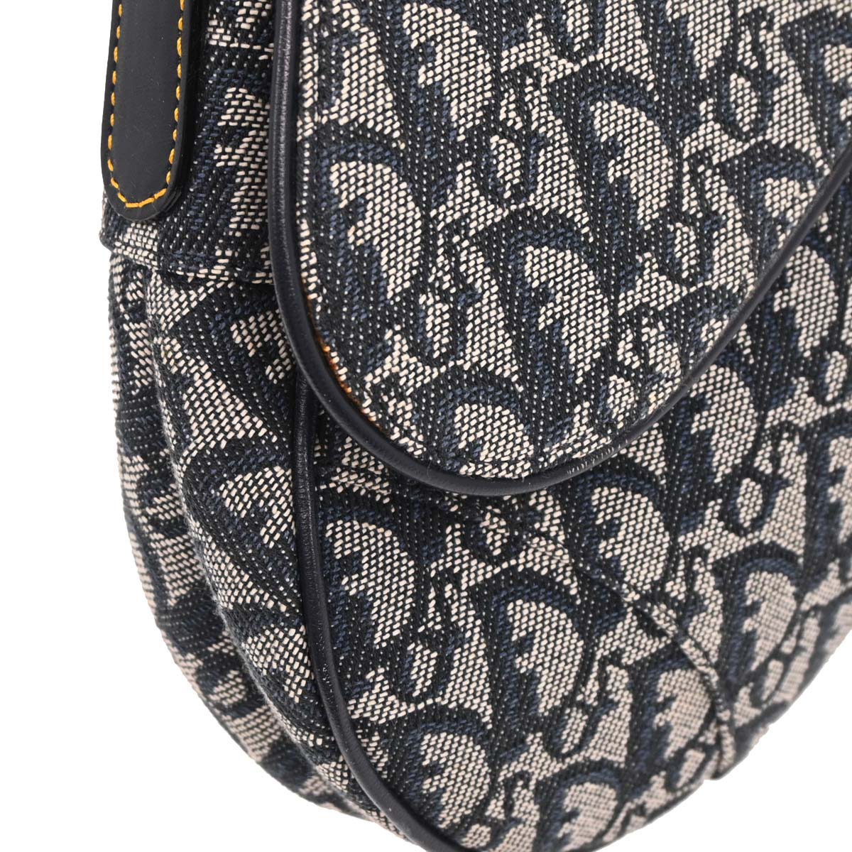 Christian Dior Navy Trotter Saddle Handbag