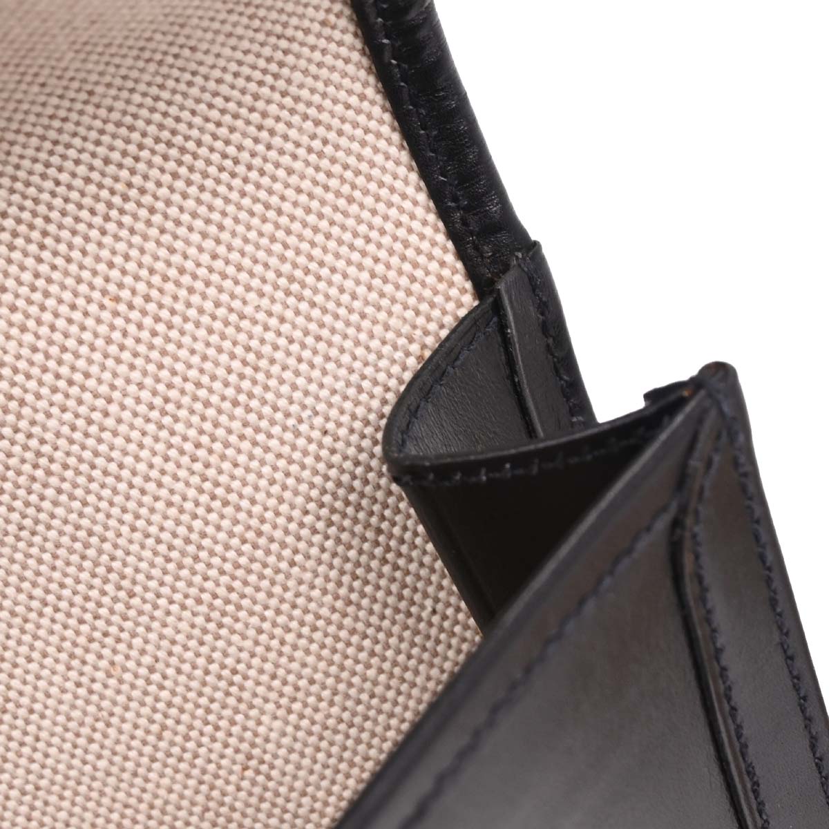 Hermes Black Box Calf Jige PM Clutch Bag