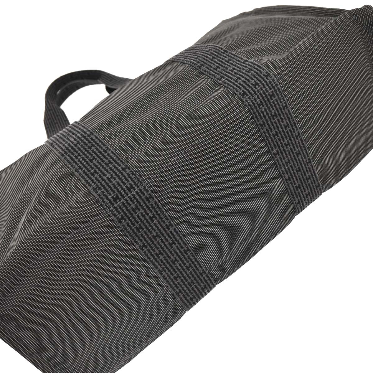 Hermes Gray Canvas Herline Tote GM Handbag